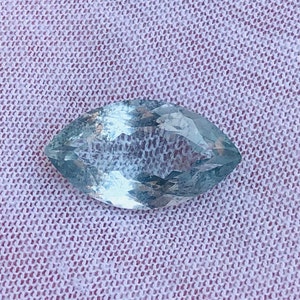 9.00 Carat Natural Moss Aquamarine Marquise Faceted Gemstone
