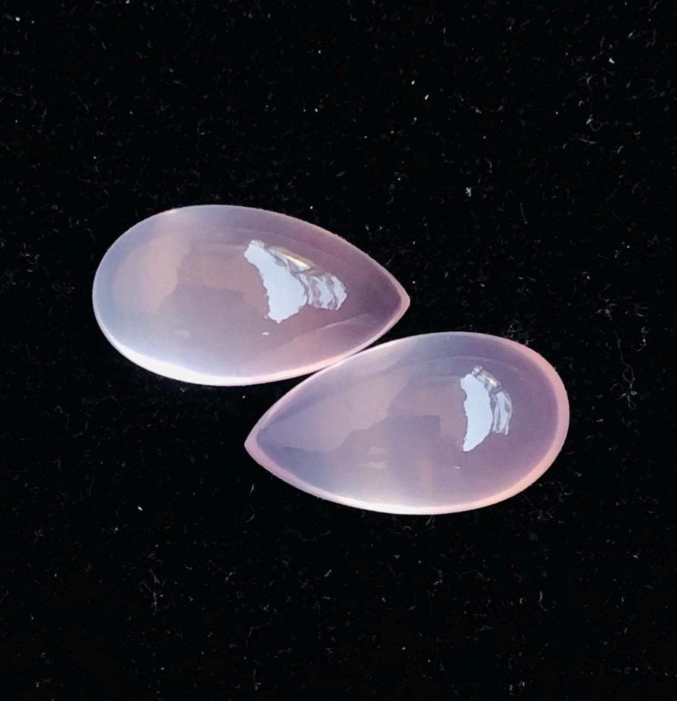 Natürlicher Rosenquarz Cabochon Edelstein 10 x 18 mm 21.70Cts Birnenform Saubere lose Edelsteinherstellung für Schmuck zum Großhandelspreis
