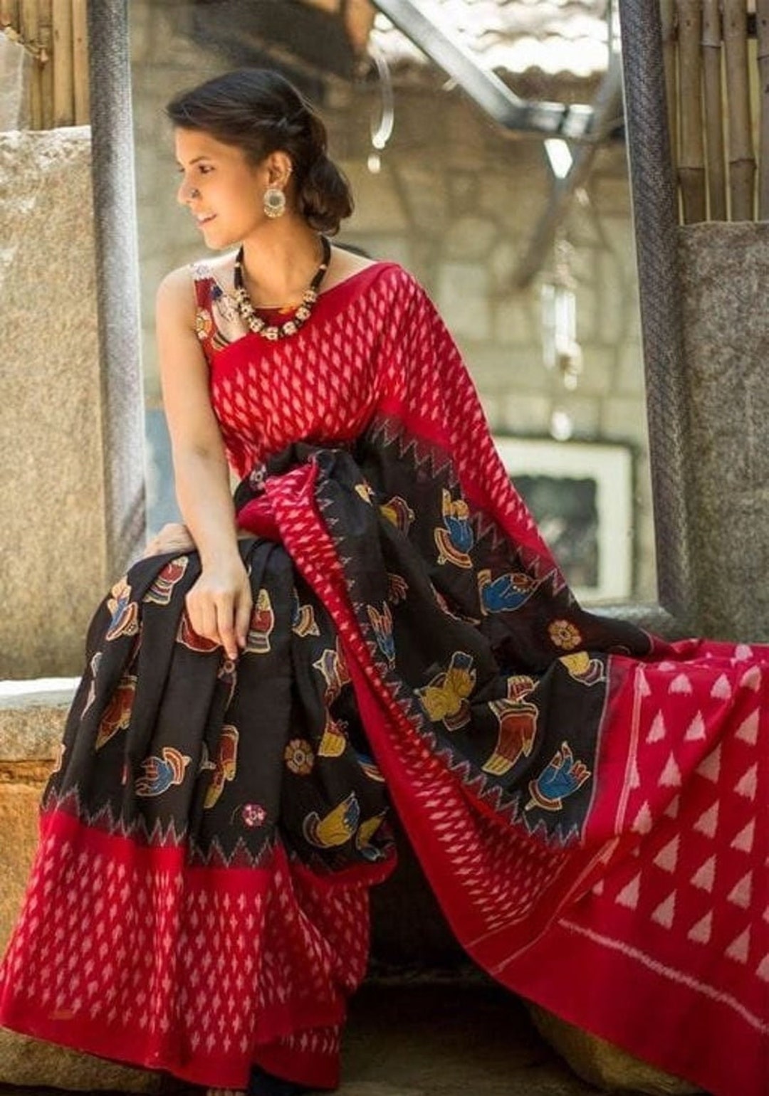 ikkat mulmul cotton sarees
