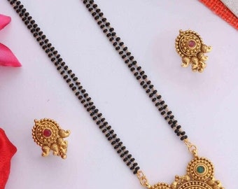 Long Mangalsutra - Etsy UK