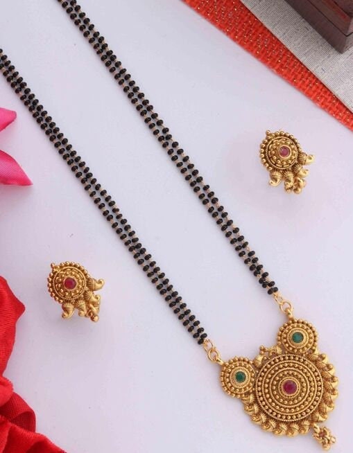 Beads Mangalsutra - Etsy Australia