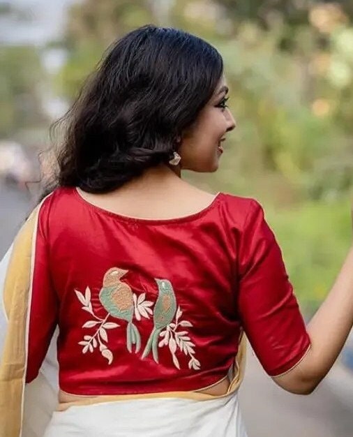 thread embroidery blouse