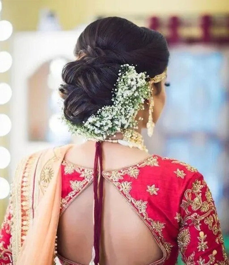 Traditional Indian Hair Accessories Gajra Artificial Flower Etsy