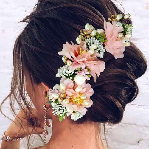 Traditional Indian Hair Accessories Gajra Artificial Flower - Etsy Traditional Indian Hair Accessories Gajra Artificial Flower - Etsy