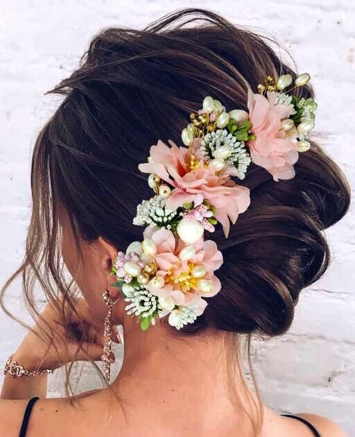 Traditional Indian Hair Accessories Gajra Artificial Flower - Etsy Traditional Indian Hair Accessories Gajra Artificial Flower - Etsy