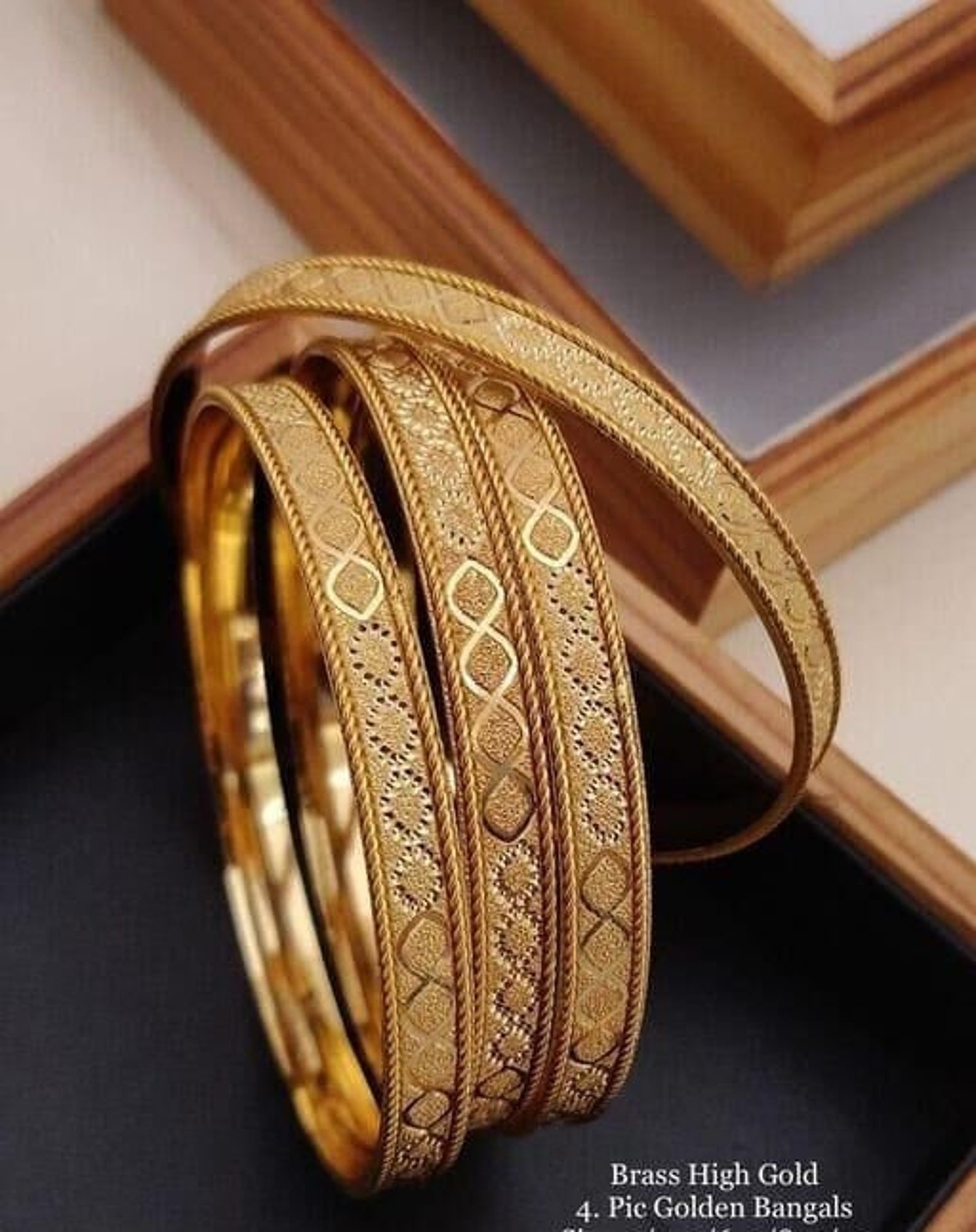 India Gold Plated Bangles/indian Bangle/indian Bracelet/light Etsy