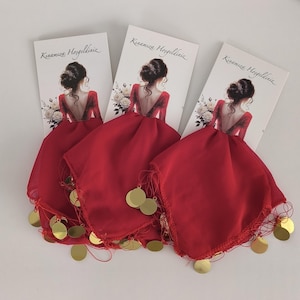 Kina Hatirasi Set Elegantes Henna Nacht Andenken Karte Mendili Tanztücher Dügün Hochzeit Verlobung