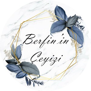 Adesivo Çeyiz DIN A4 30 x 21 cm | Damat e Gelin Bohca 18