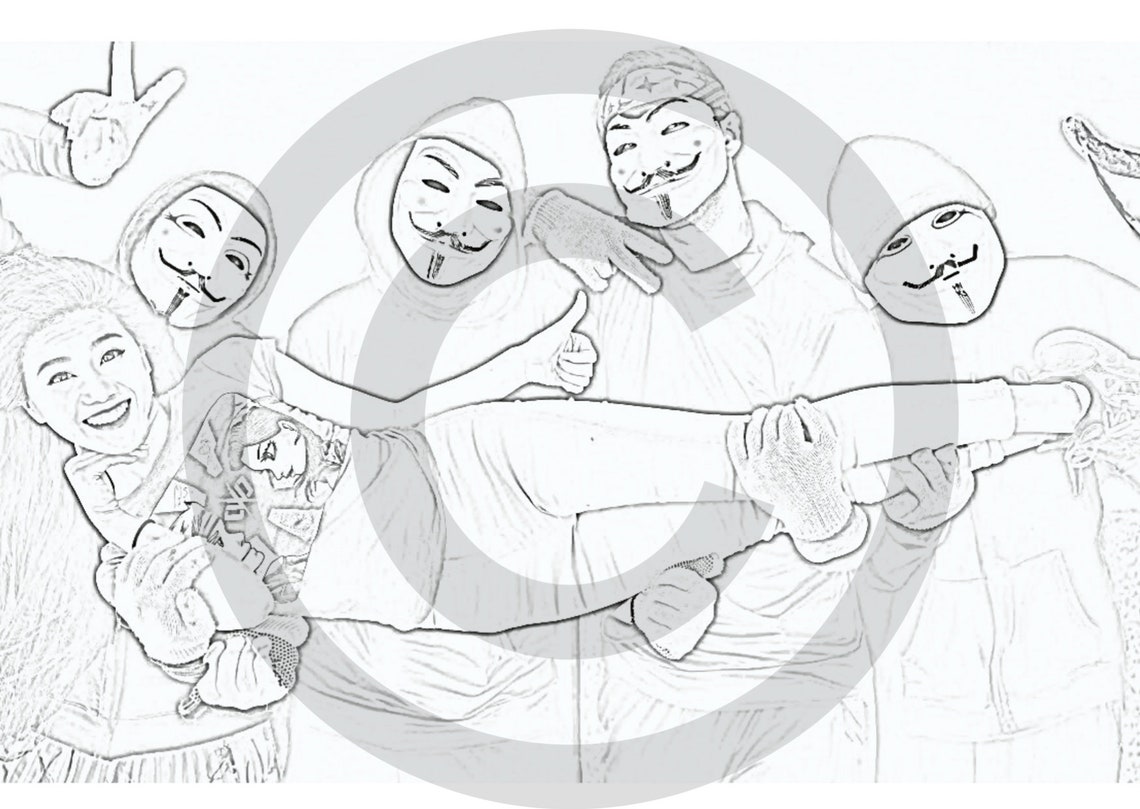 Spy Ninja Colouring Page Printables Etsy Hong Kong