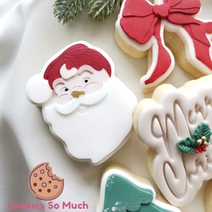 Santa Claus cookie stamp with cookie cutter