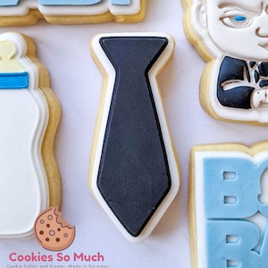 Baby Neck tie cookie debosser cookie cutter