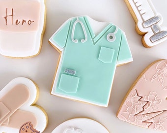 Doctor Top Cookie Stamp & Cutter