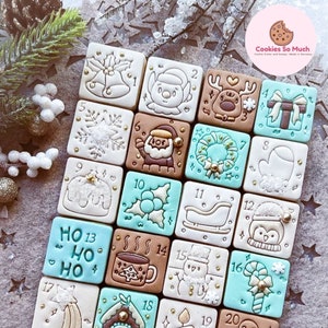 Adventskalender koekjesstempel, Adventskalender, Kerst adventskalender