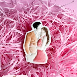Couple cookie stamp with cookie cutter