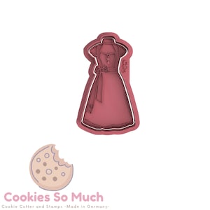 Dirndl cookie stamp cookie cutter