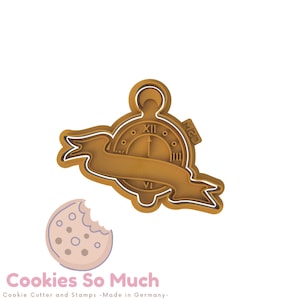 Clock cookie stamp, Disney, Alice in wonderland, cookie stamp, cookie cutter, fondant stamp, fondant cutter teaparty, cake decorating