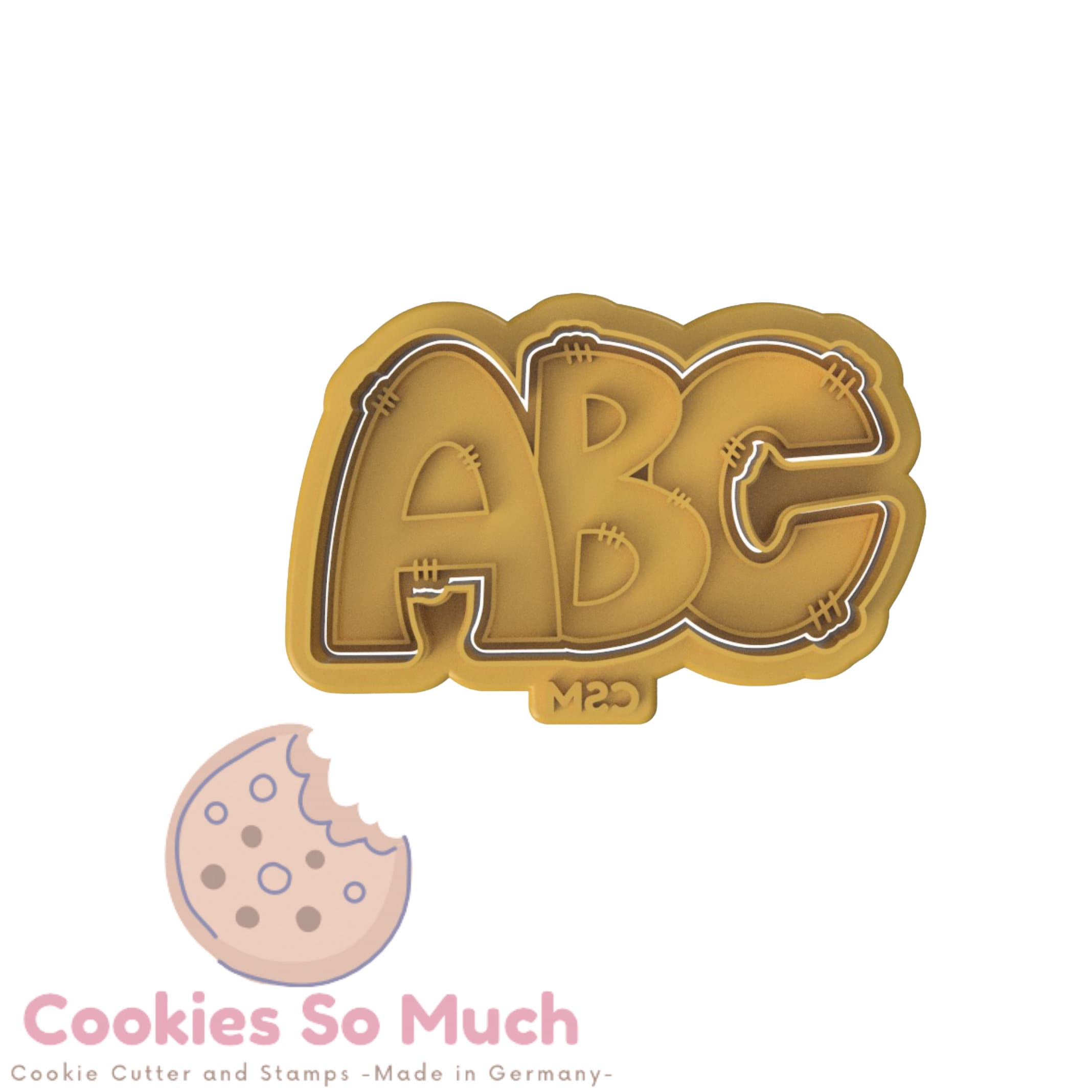 Ganache Alphabet Cookie Stencil Set