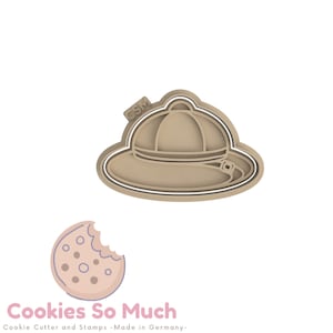 Safari Hat Jungle Cookie Stamp & Cutter