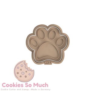 Dog Paw Cookie Stamp & Cutter