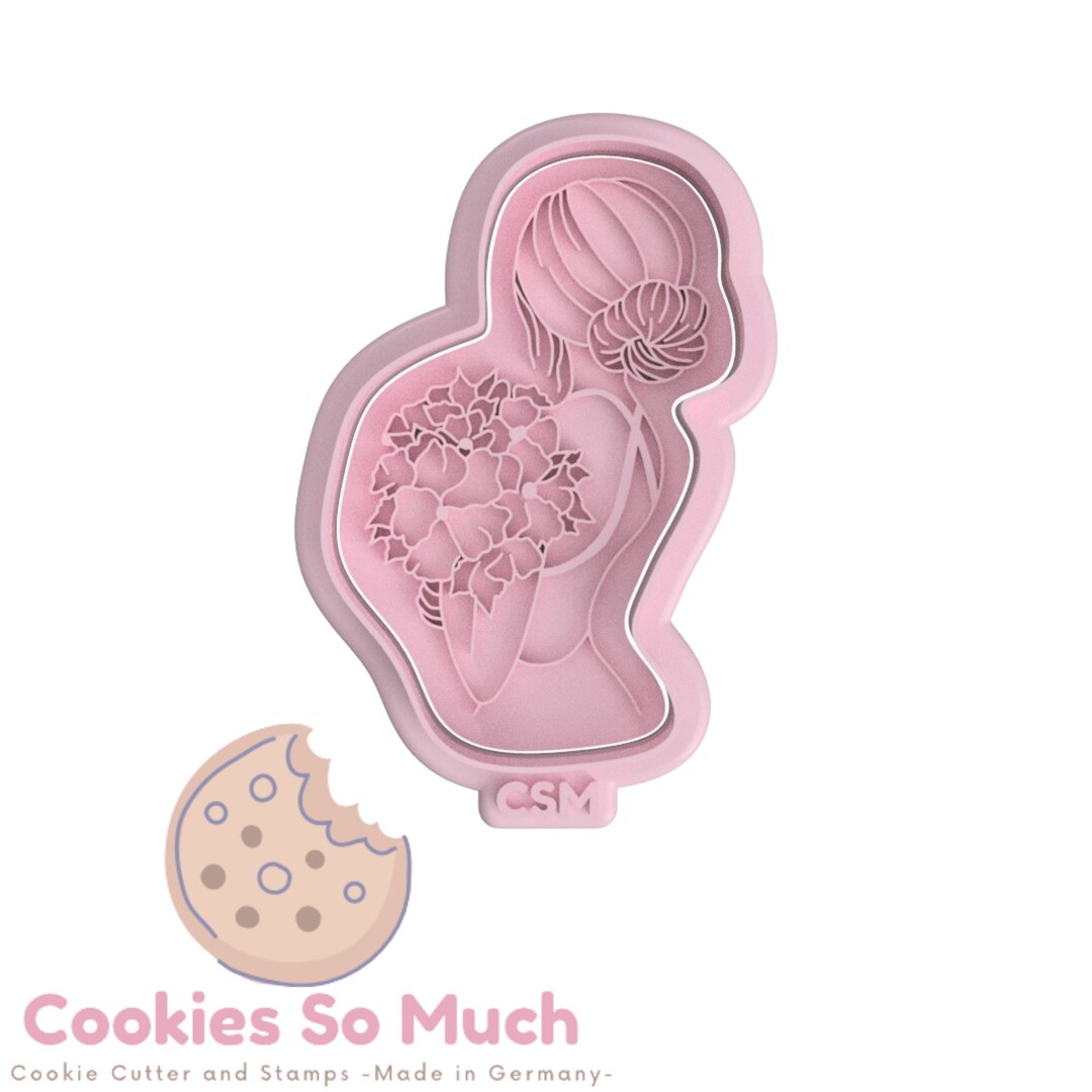Bride 2 Cookie Stamp, Bridal Shower Cookie Stamp, Engagement Cookie