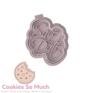 Save the date cookie stamp, wedding day cookie stamp, wedding cookie stamp