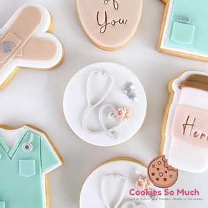 Stethoscope Cookie debosser