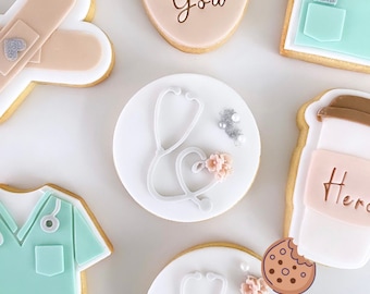 Stethoscope Cookie debosser