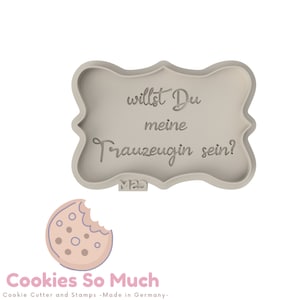 Do you want to be my maid of honor? Cookie Debosser & Cutter maid of honor