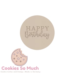 Happy Birthday Cookie Debosser