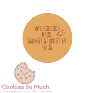 Sweet or sour cookie stamp, Halloween cookie stamp