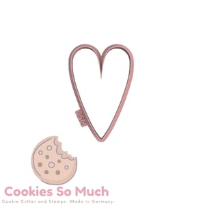 Slim heart Cookie Cutter