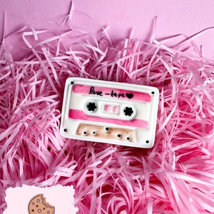 Casette Cookie stamp with cookie cutter