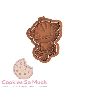 Tiger Cookie stamp with Cookie Cutter Jungle embosser stamp Fondant safari