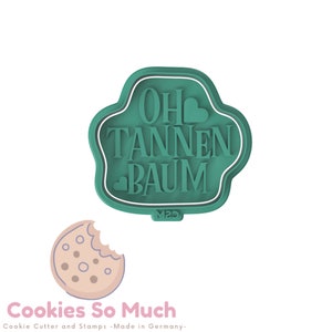 Tannenbaum Cookie stamp, Tannenbaum Cookie Debosser, Christmas cookie Stamp