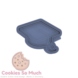 Graduación Doctor Hat cookie Stamp & Cutter
