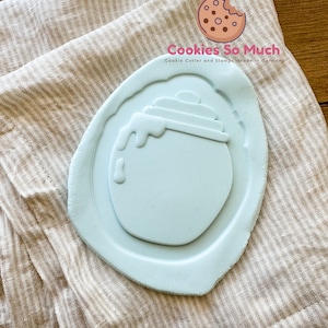 Honey pot 2 cookie stamp debosser cutter, First birthday theme, Babyparty, Geburtstage, Hunny Pot, Hunny Bee