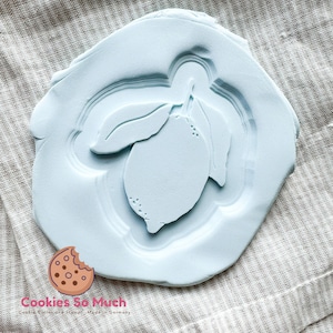 Lemon cookie cutter debosser stamp, lemon tree, amalfi, italy, weddings, amalfi wedding