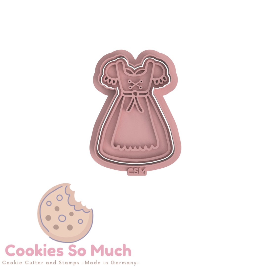 Staedter Stampino Per Biscotti Dirndl In Acciaio Inox - 6,5 Cm - Forma A Goffratura Per Pasta Di Zucchero, Fimo E Saponi - Lavabile In Lavastoviglie