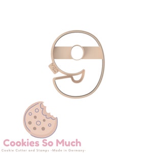 Number 9 Cookie Cutter