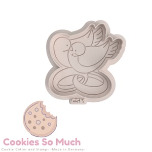 Doves with ring cookie stamp debosser, dove cookie stamp, ring cookie stamp, wedding cookie stamp, marriage cookie stamp