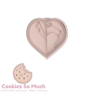Bride and Groom cookie stamp + cookie cutter, Bride and Groom cookie debosser + cookie cutter
