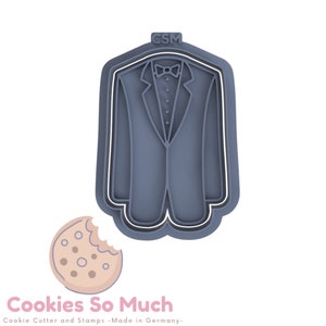 Wedding suit Cookie stamp, groom Cookie stamp, suit cookie stamp, suit cookie cutter, wedding cookie stamp