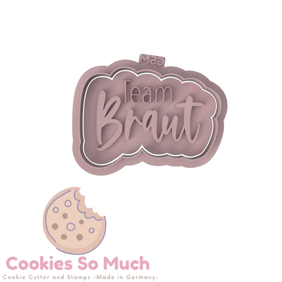 Team Bride Cookie Stamp, Wedding Cookie Stamp, Team Bride Cookie Stamp