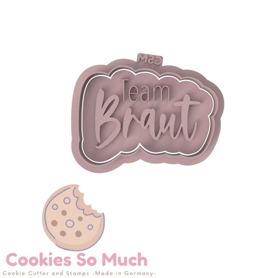 Team Bride Cookie Stamp Wedding Cookie Stamp Team Bride Etsy