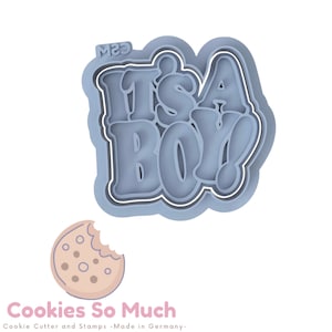 It’s a boy cookie stamp, babyshower cookie stamp, mom to be, baby cookie stamp, baby cookie cutter, fondant stamp