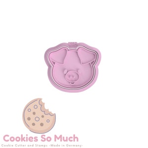 Pig face cookie stamp, pig cookie stamp, cookie stamp