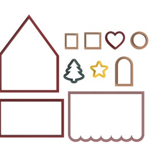 Gingerbread House cookie cutter, Christmas House