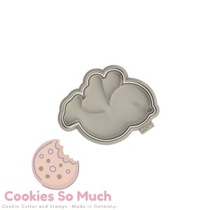 Pigeon Bird Baptism Cookie Stamp & Cutter