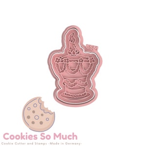 cake Cookie stamp, birthday cookie stamp, fondant mold, cookie cutter, cookie stamp, cookie cutter gift, fondant stamp, baking supplies