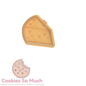 Cheese cookie stamp cookie cutter, Cheese cookie debosser cookie cutter